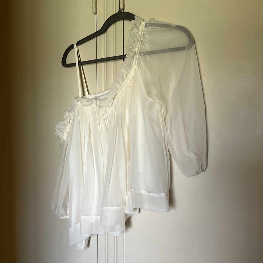 Cinq a Sept Ruffle Top - Picture 3 of 5